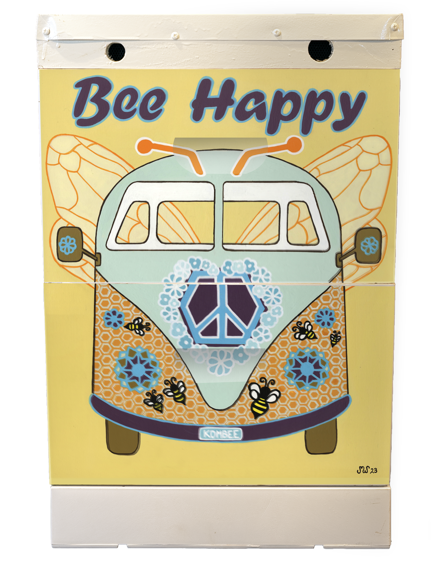 'Bee Happy' Bee Box Wrap