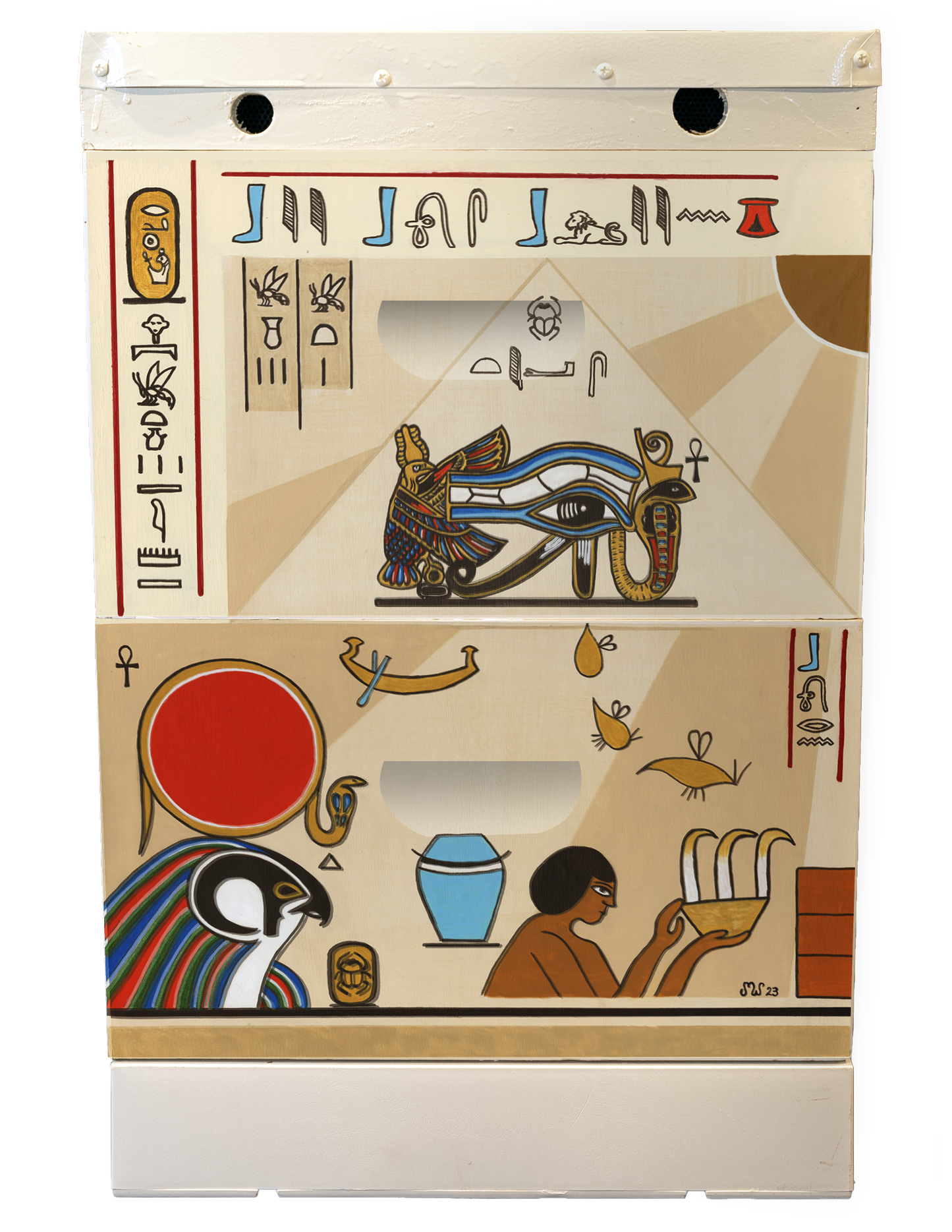 'The History of Beekeeping' Bee Box Wrap