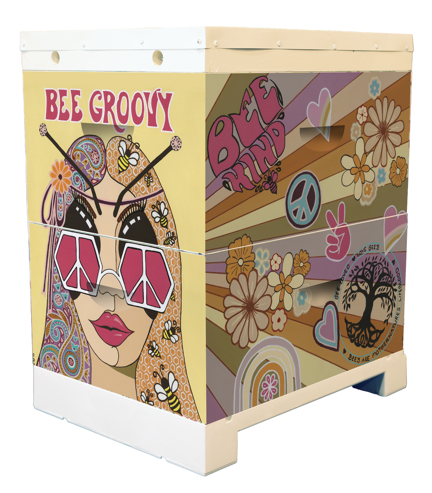 'Bee Groovy' Bee Box Wrap