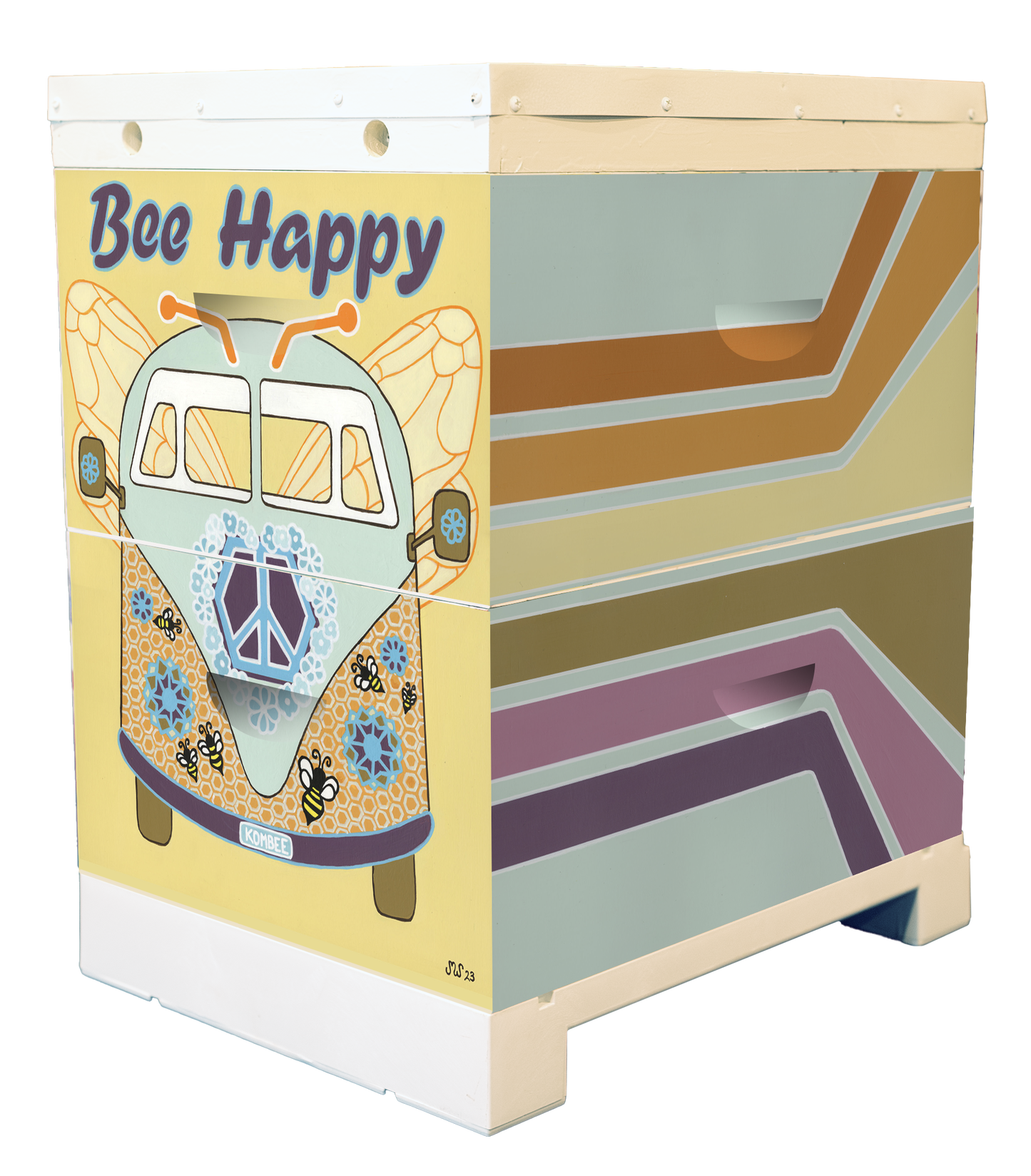 'Bee Happy' Bee Box Wrap
