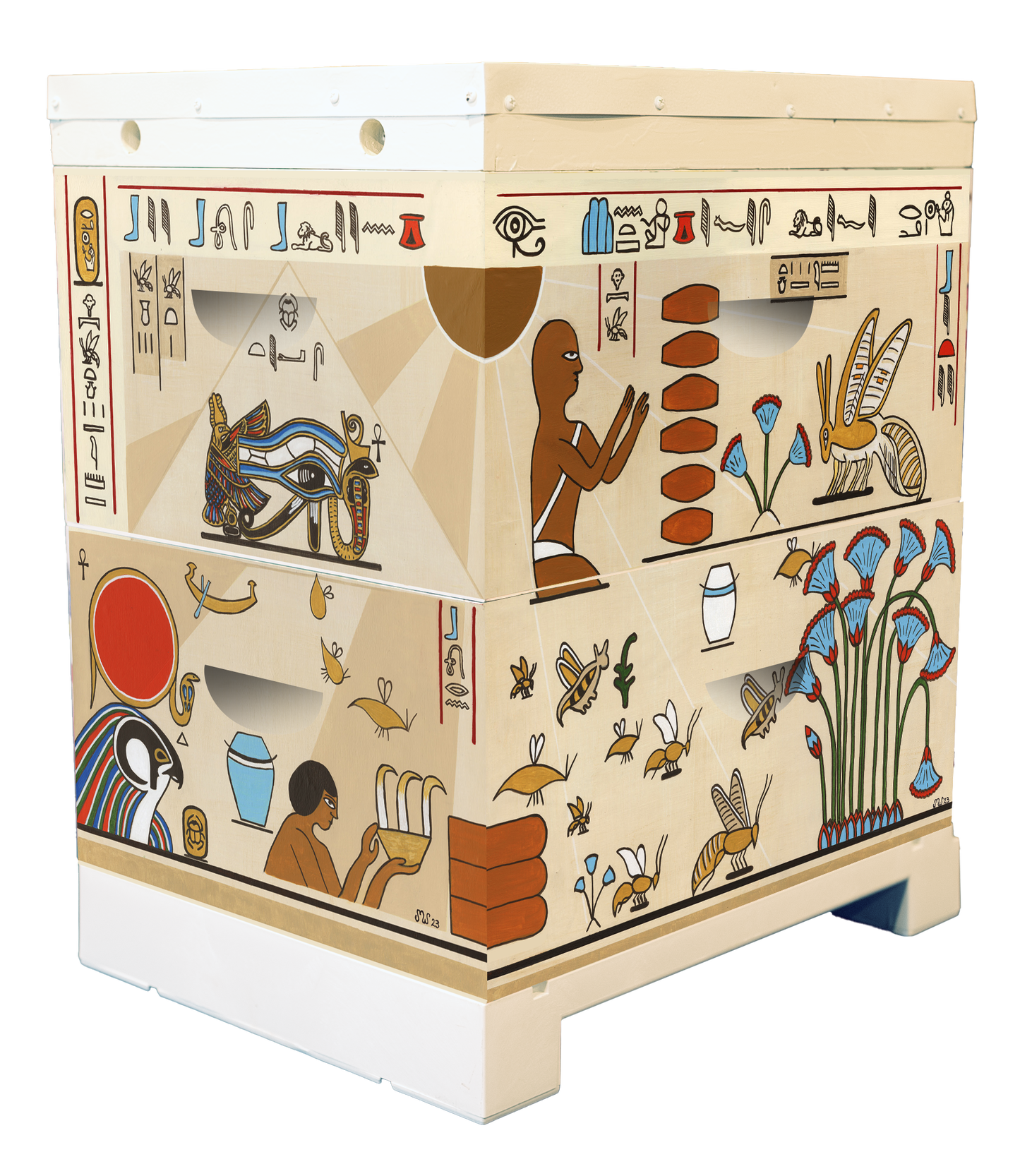 'The History of Beekeeping' Bee Box Wrap