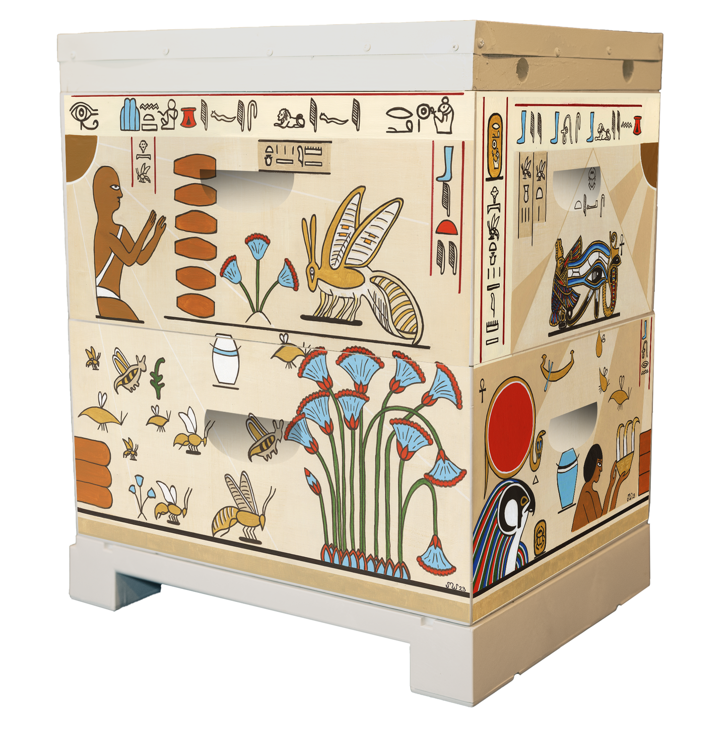 'The History of Beekeeping' Bee Box Wrap