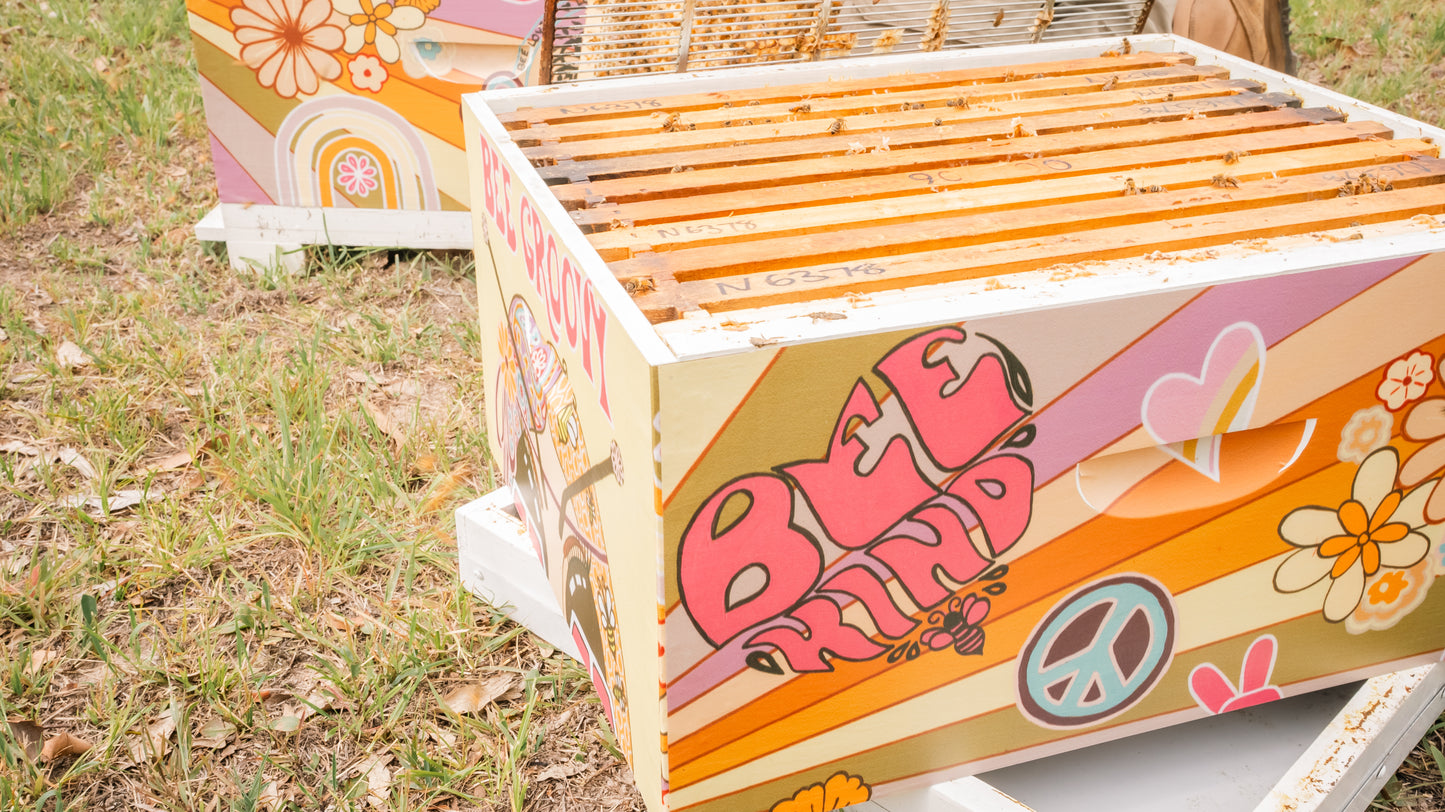 'Bee Groovy' Bee Box Wrap