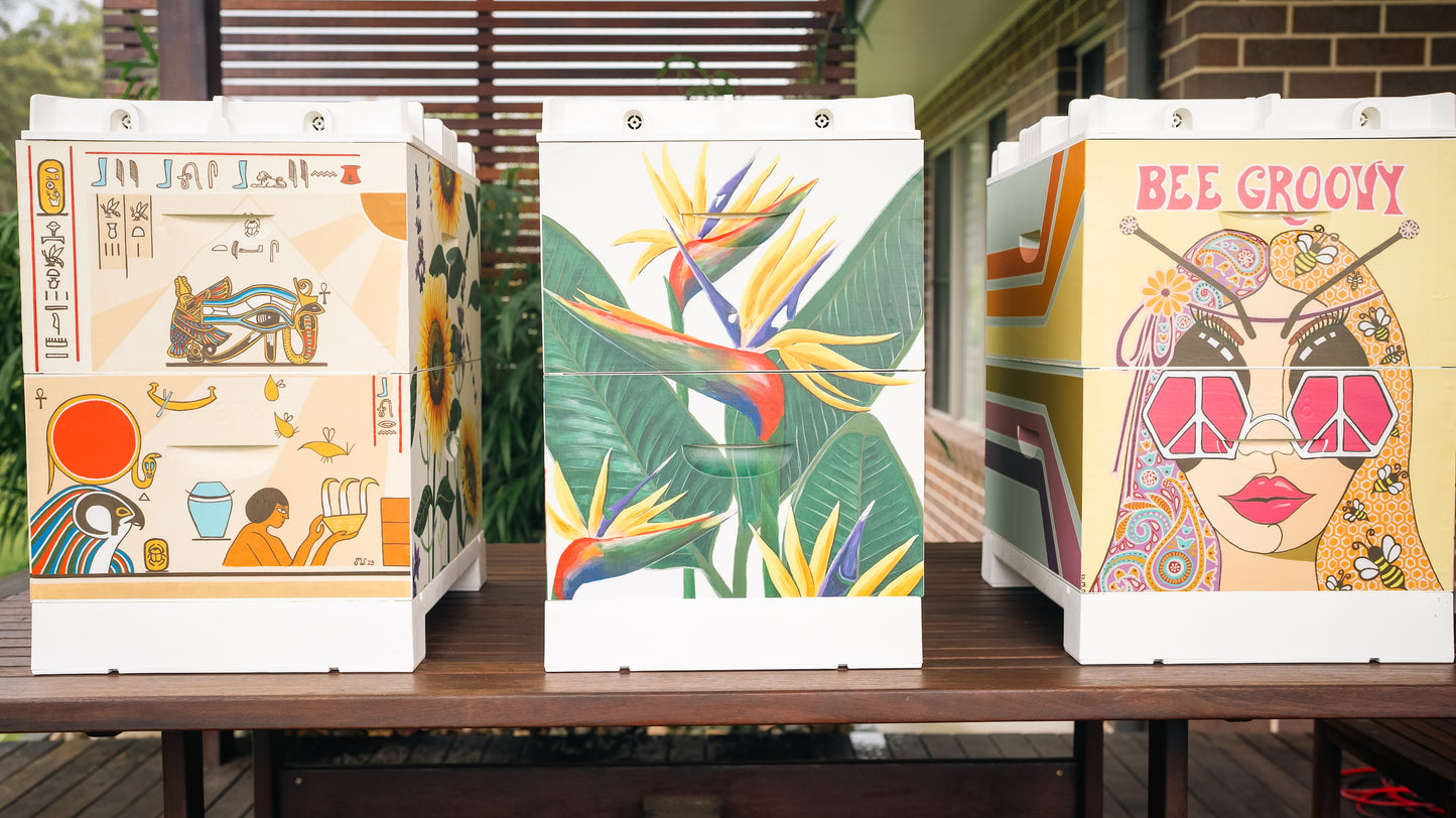 'Bee Groovy' Bee Box Wrap