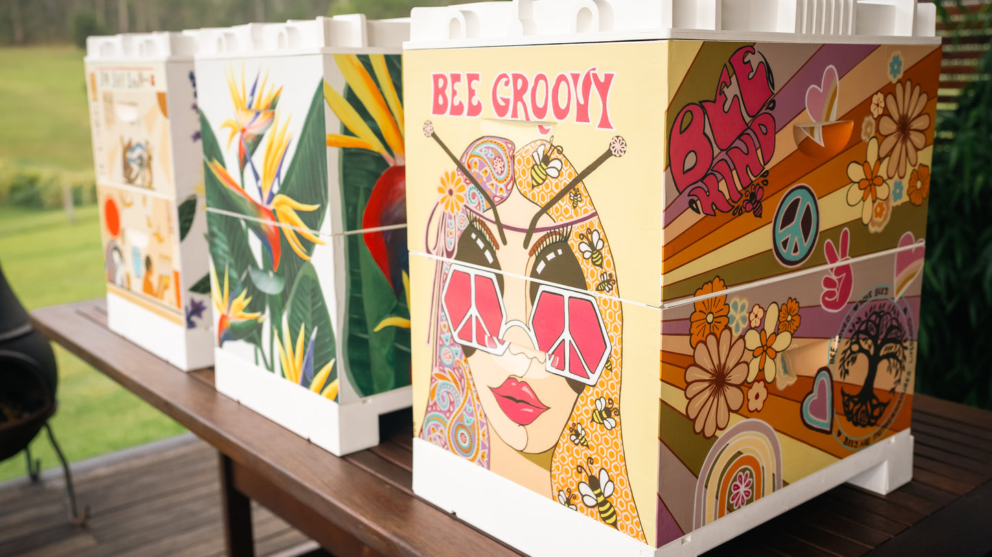 'Bee Groovy' Bee Box Wrap